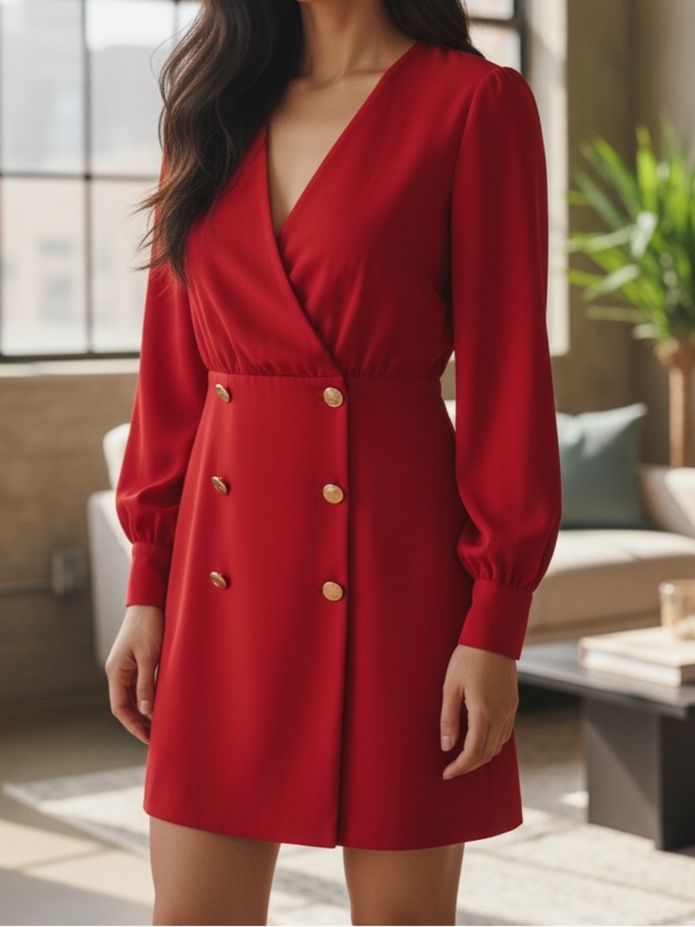 Topshop Red Blazer Style Mini Dress – Size US 2